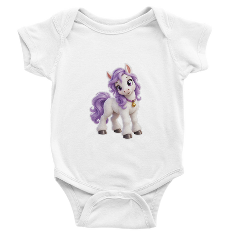 Lila Glöckchen – Baby-Strampler