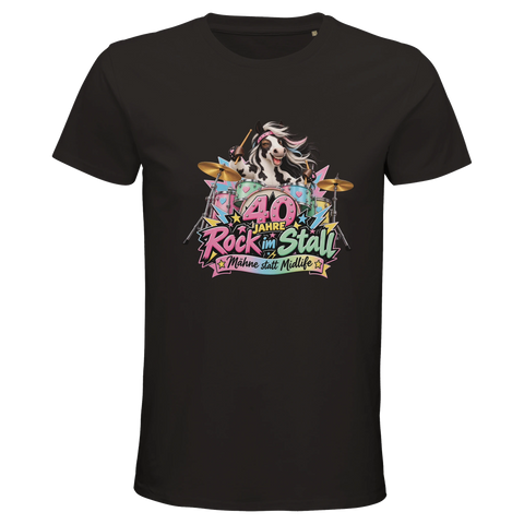 40 Jahre Rock im Stall – Bio-T-Shirt Herren