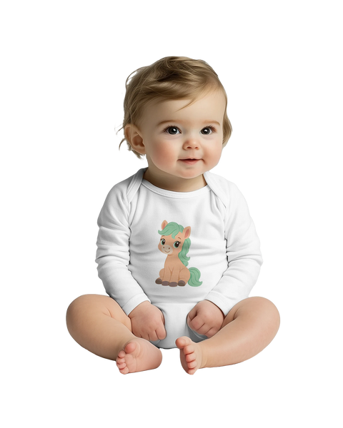 Mintfohlen Nino – Baby-Strampler langarm