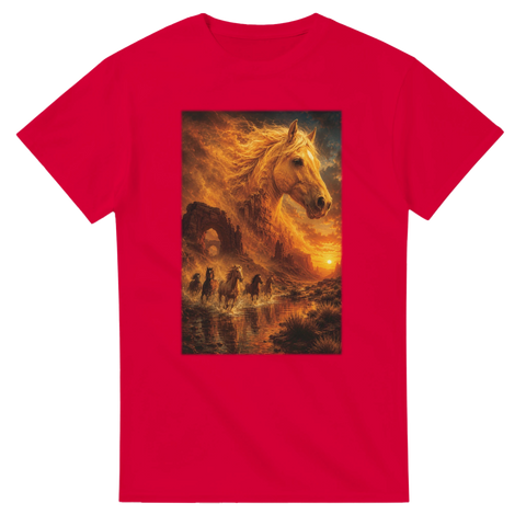 Canyonfluss der Mustangs – T-Shirt
