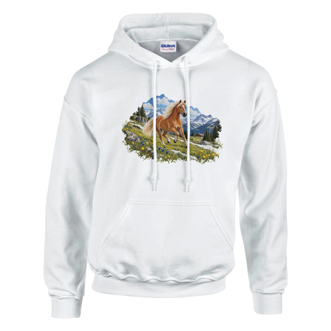 Haflinger auf der Frühlingsalm – Hoodie