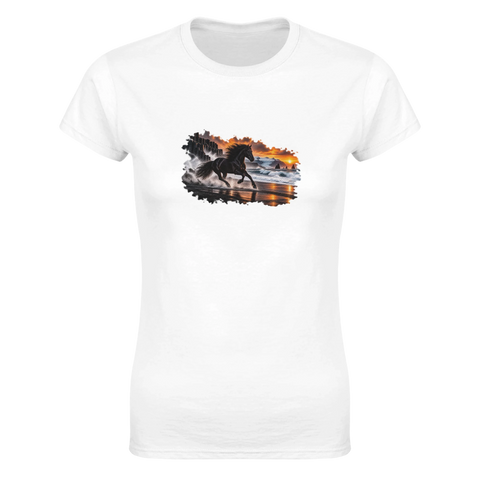 Rappe am Vulkanstrand – Damen-T-Shirt