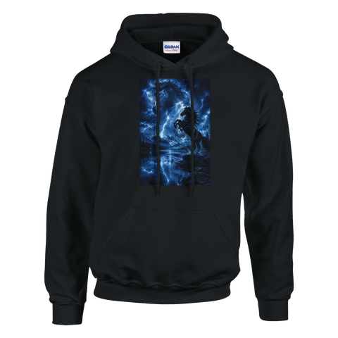 Blitzsee des schwarzen Pferdes – Hoodie