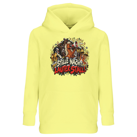 Stille Nacht, lauter Stall! – Kinder-Hoodie