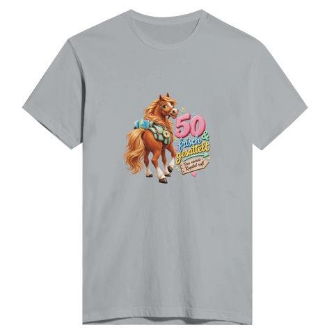50 und frisch gesattelt – Herren-T-Shirt