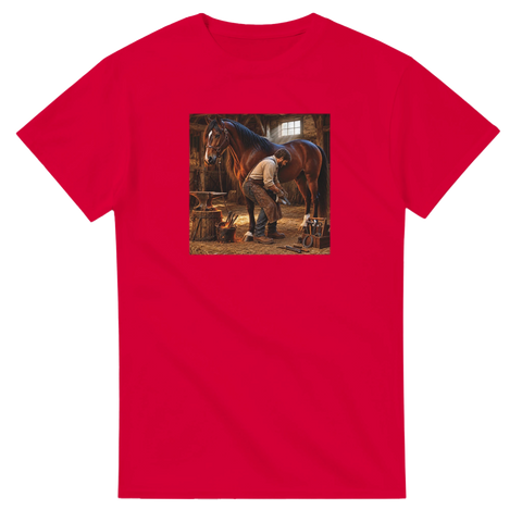 Hufschmied am Amboss – T-Shirt
