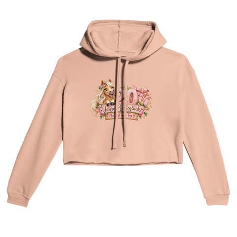 20 Jahre Pferdeglück – Cropped Hoodie