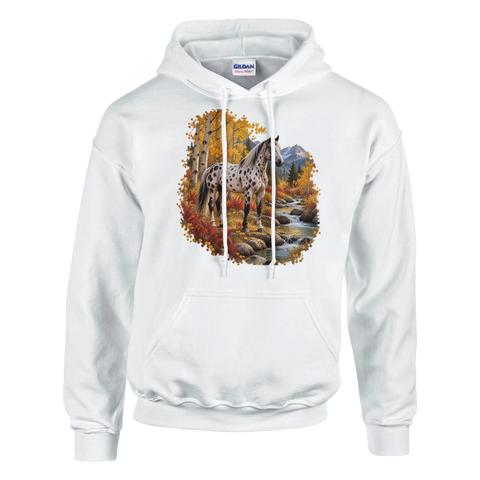 Appaloosa im herbstlichen Espenwald – Hoodie