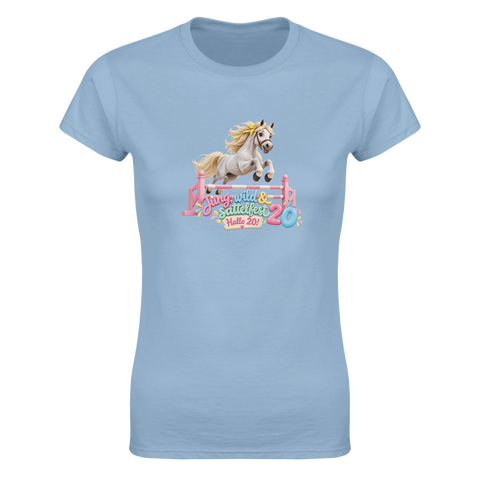 Jung, wild und sattelfest! – Damen-T-Shirt
