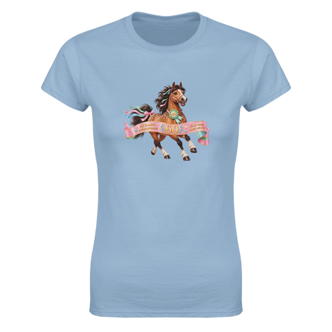 60 Runden Lebensfreude – Damen-T-Shirt