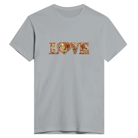 Love – Stute und Fohlen in Rosé – Herren-T-Shirt