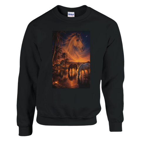 Arabische Oase im Abendlicht – Pullover