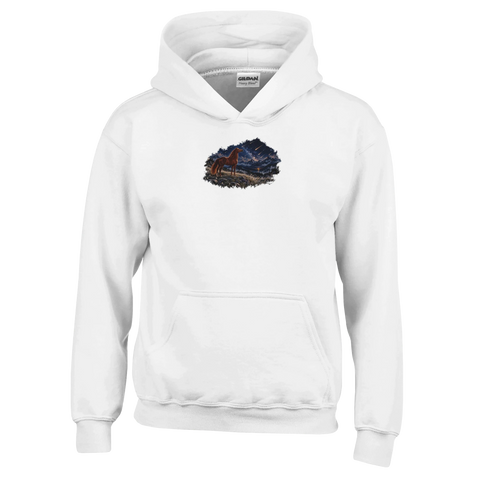 Fuchs unter Sternschnuppen – Kinder-Hoodie