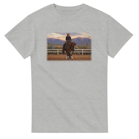 Cowgirl und ihr Pferd – T-Shirt
