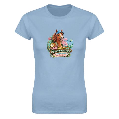 60 Jahre Abenteuerlust – Damen-T-Shirt