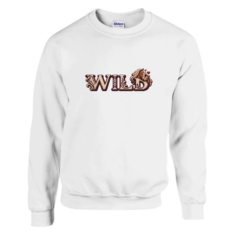 Wild – Stute und Fohlen in Bordeaux – Pullover
