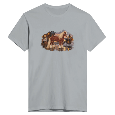 Kaltblut am Dampfbahnhof – Herren-T-Shirt