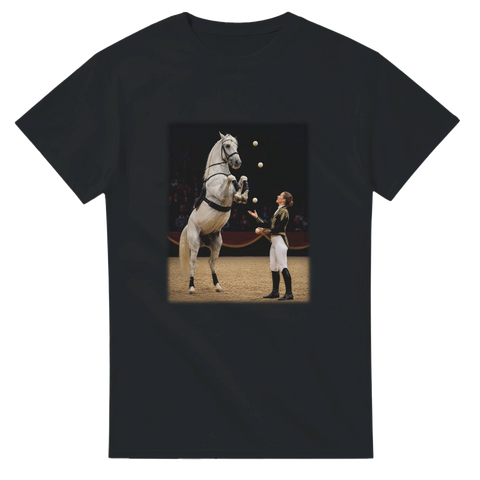 Pferdeshow mit Jonglage – T-Shirt