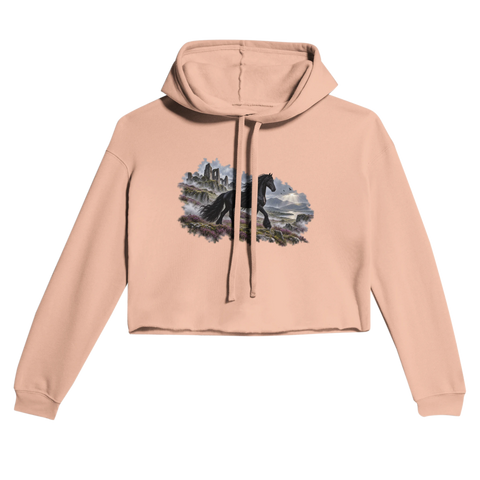 Friese zwischen Nebel und Ruinen – Cropped Hoodie
