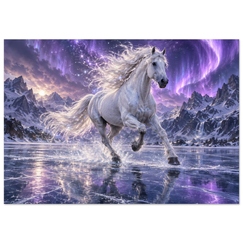 Schimmel auf violettem Eis – Forex-Bild 70×100 cm