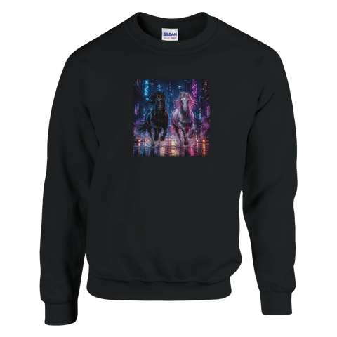 Neonstadt bei Nacht – Pullover