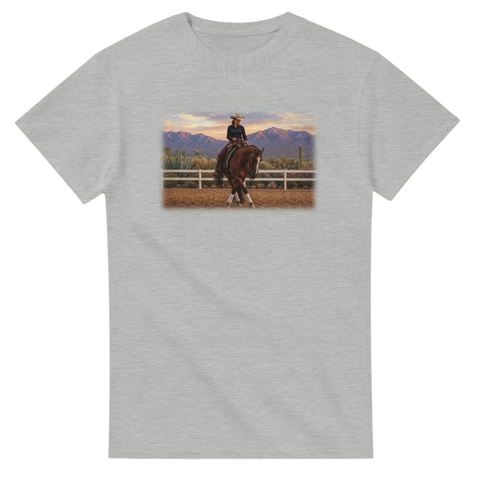 Westernritt auf der Bergweide – T-Shirt
