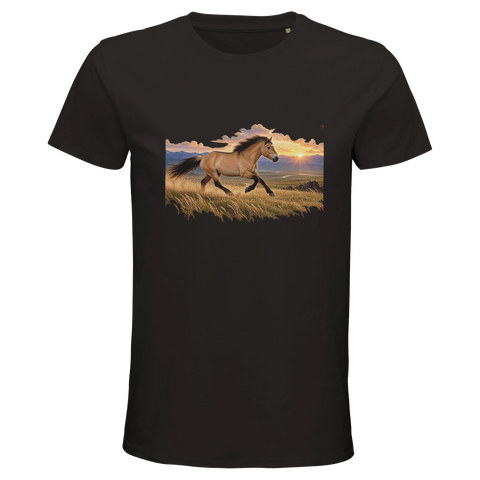 Falbe in der Steppe – Bio-T-Shirt Herren