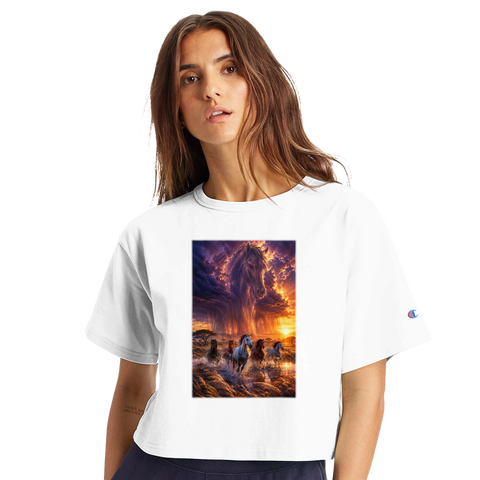 Savannensturm im goldenen Wasser – Crop-Top