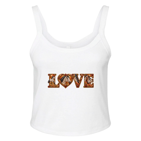 Love – Appaloosa im Herbstlaub – Ripp-Tank-Top