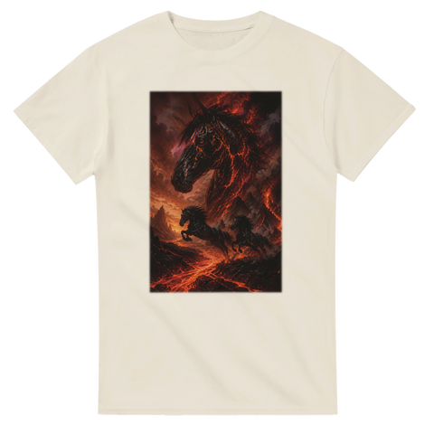 Vulkanasche und Lavapferde – T-Shirt