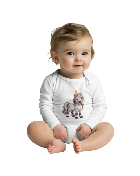 Party-Pünktchen – Baby-Strampler langarm