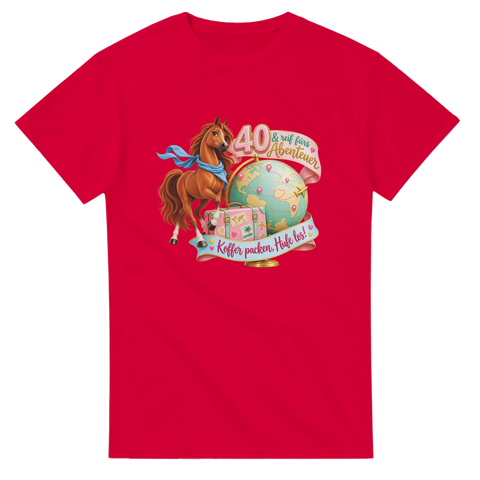 40 und reif fürs Abenteuer – T-Shirt