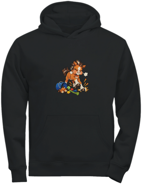 Trotziges Fohlen – Kinder-Hoodie Tee Jays