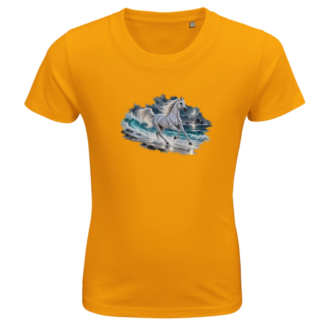 Araber am Mondstrand – Kinder-T-Shirt Bio