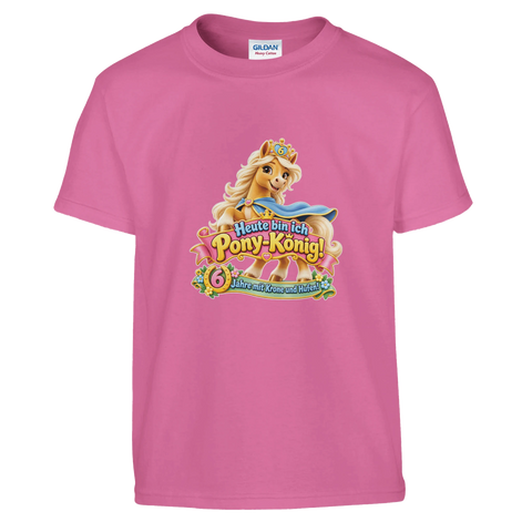 Heute bin ich Pony-König! (6 Jahre) – Kinder-T-Shirt