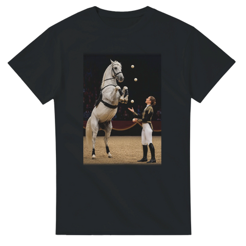 Pferdeshow mit Jonglage – T-Shirt