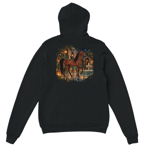 Barbe im marokkanischen Riad – Hoodie mit Rückendruck