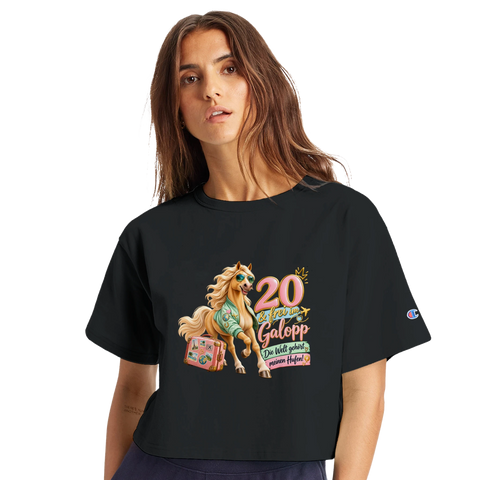 20 und frei im Galopp! – Crop-Top