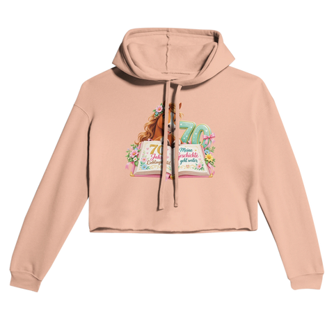 70 Jahre Lieblingskapitel – Cropped Hoodie