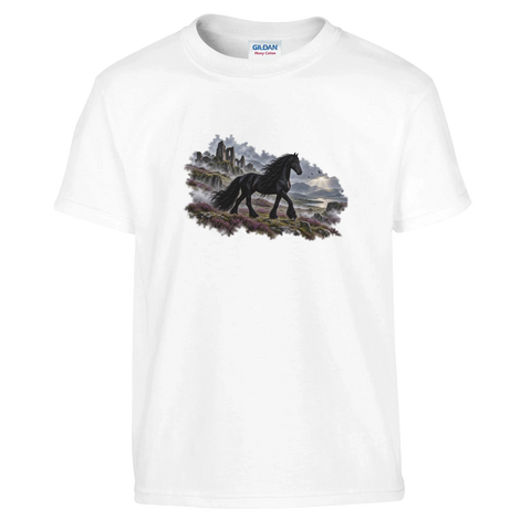 Friese zwischen Nebel und Ruinen – Kinder-T-Shirt
