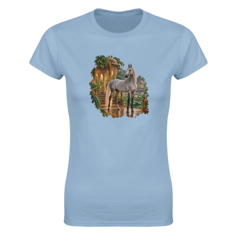 Marwari im Tempelgarten – Damen-T-Shirt