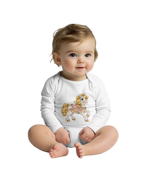 Karussellgold – Baby-Strampler langarm