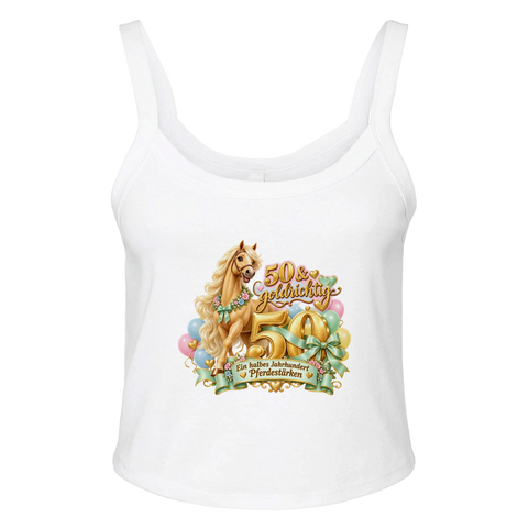 50 und goldrichtig – Ripp-Tank-Top