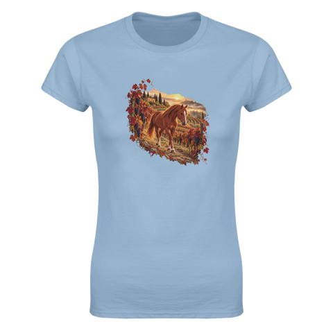 Fuchs im Herbstweinberg – Damen-T-Shirt