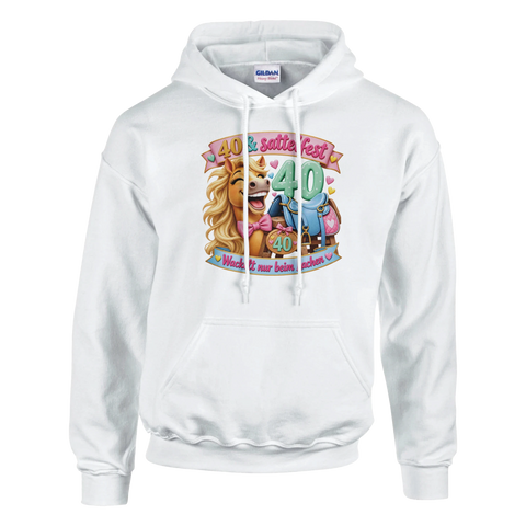 40 und sattelfest – Hoodie