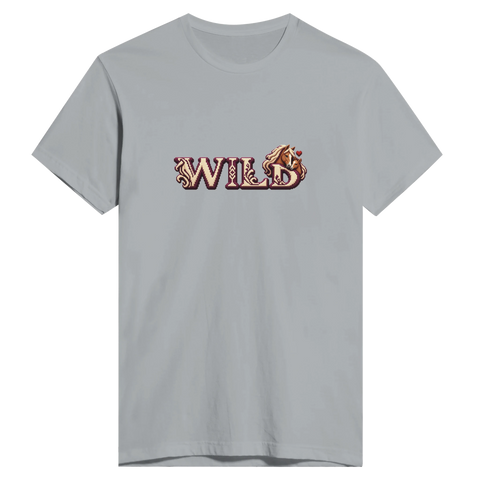 Wild – Stute und Fohlen in Bordeaux – Herren-T-Shirt