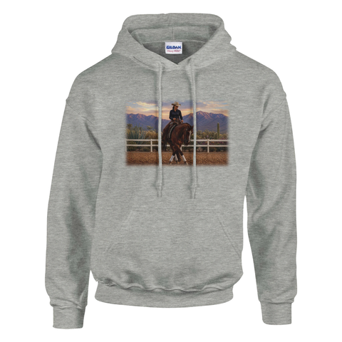 Cowgirl und ihr Pferd – Hoodie