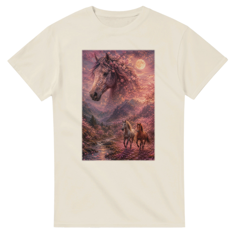 Kirschmond im Blütental – T-Shirt