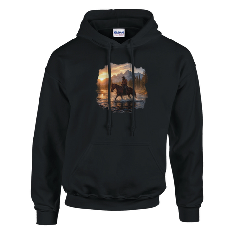 Durch den Fluss vor den Bergen – Hoodie
