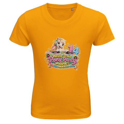 Heute ist die Pony-Party meine! (14 Jahre) – Kinder-T-Shirt Bio